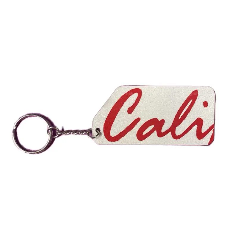 Cali California Keychain from Authentic License Plate, Zipper Pull, Bag Accessory