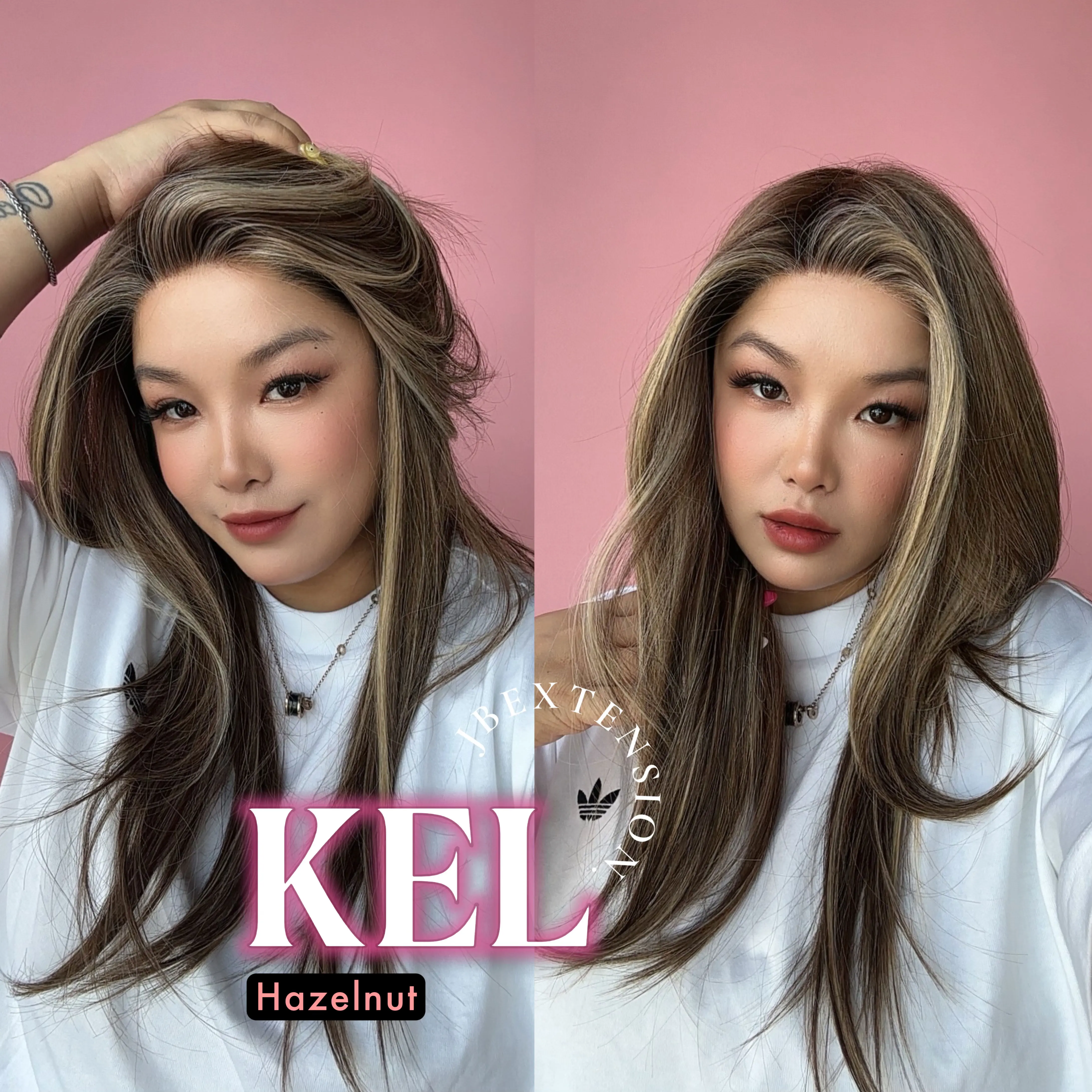 JBEXTENSION 22 Inches Pre-Cut Snowflake Lace Frontlace Glueless Women Fashion Wig KEL SNOWFLAKE【PERMATEASE】【BENDY EAR TABS】 JBEXTENSION 22 Inches Pre-Cut Snowflake Lace Frontlace Glueless Women Fashion Wig KEL SNOWFLAKE【PERMATEASE】【BENDY EAR TABS】
