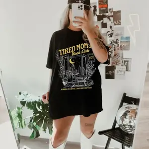 Exclusive Tired Moms Club Shirt for Bookish Enthusiasts Perfect for Fall Book Clubs and Book Lover Gifting