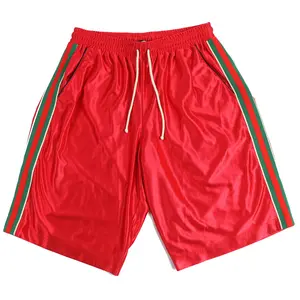 Pre-owned GUCCI Polyester Small Leather Goods Logo patch web line Shorts