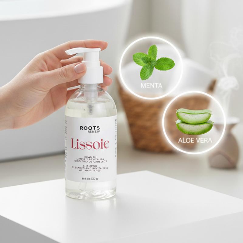Lissoie Hair Kit – 4-step routine to cleanse, hydrate, repair & smooth hair. Includes shampoo,  mask, frizz-control polymer & shine oil. Sulfate-free, salon-quality care for dry, frizzy or color-treated hair. Haircare, , treatment. Hydrating