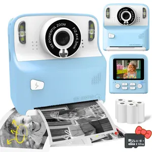 Kids Camera Instant Print,1080P Kids Instant Cameras that Print Photos,Christmas Birthday Gifts for Girls Age 3-12,Portable Toy