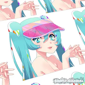 Miku Sticker Vinyl Automotive Decals / Car Sticker (UV and Water Resistant)