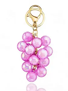 Grape Keychain for Women Teen Girls Bag Charm Purse Charms Backpack Accessories Mothers Day Birthday Gifts