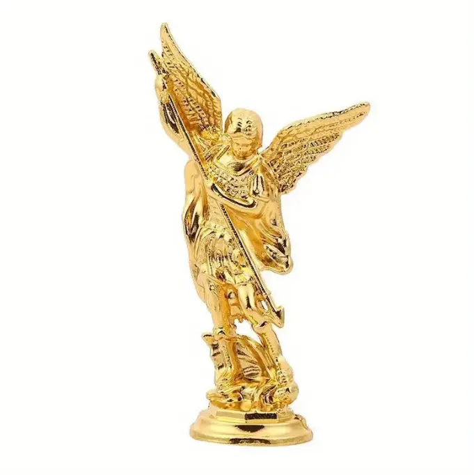AUTO DEVOTIONAL: 3" ST. MICHAEL ARCHANGEL METAL FIGURE