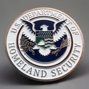 US Department Of Homeland Security Challenge Coin High Quality Colorized 1 3/4 Inch with Protective Case Fast Shipping from USA