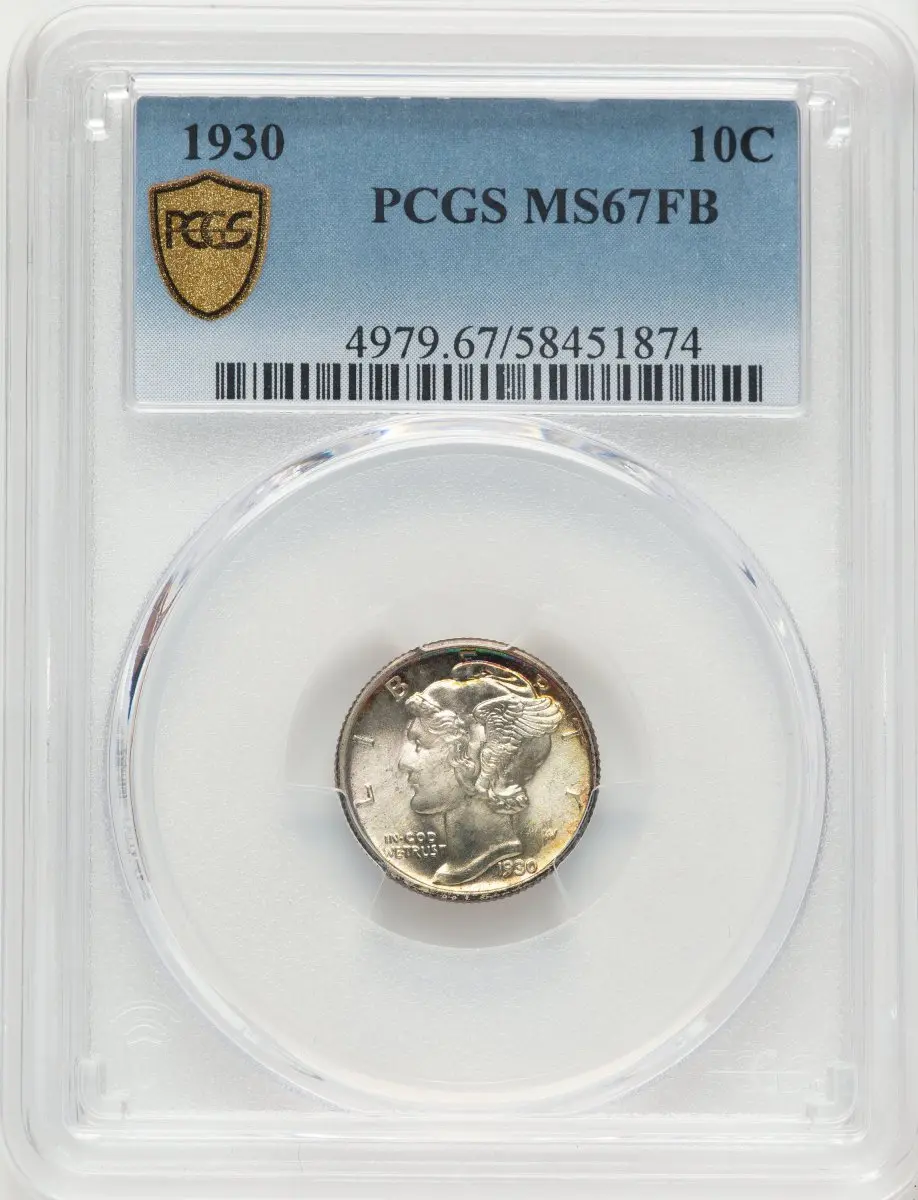 Mercury Dimes (1930 10C, FB PCGS Secure)