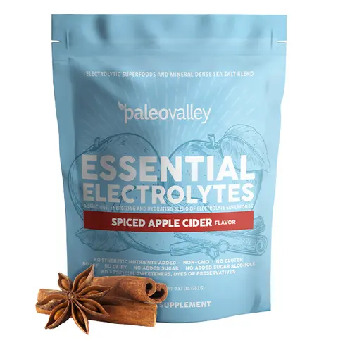 Essential Electrolyte Drink Mix Powder - Organic Daily Dietary Supplement, 1 Scoop, Sip Done, 30 Servings
