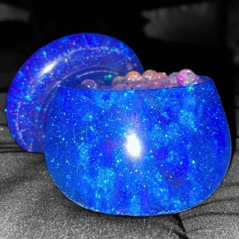Resin Mushroom Jar