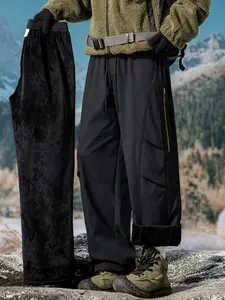 Winter Super Thick Fleece Warm Pants, Windproof and Frost Resistant, Casual Versatile, Comfortable and Stylish, Perfect for Cold Weather, Casual Pocket Pants