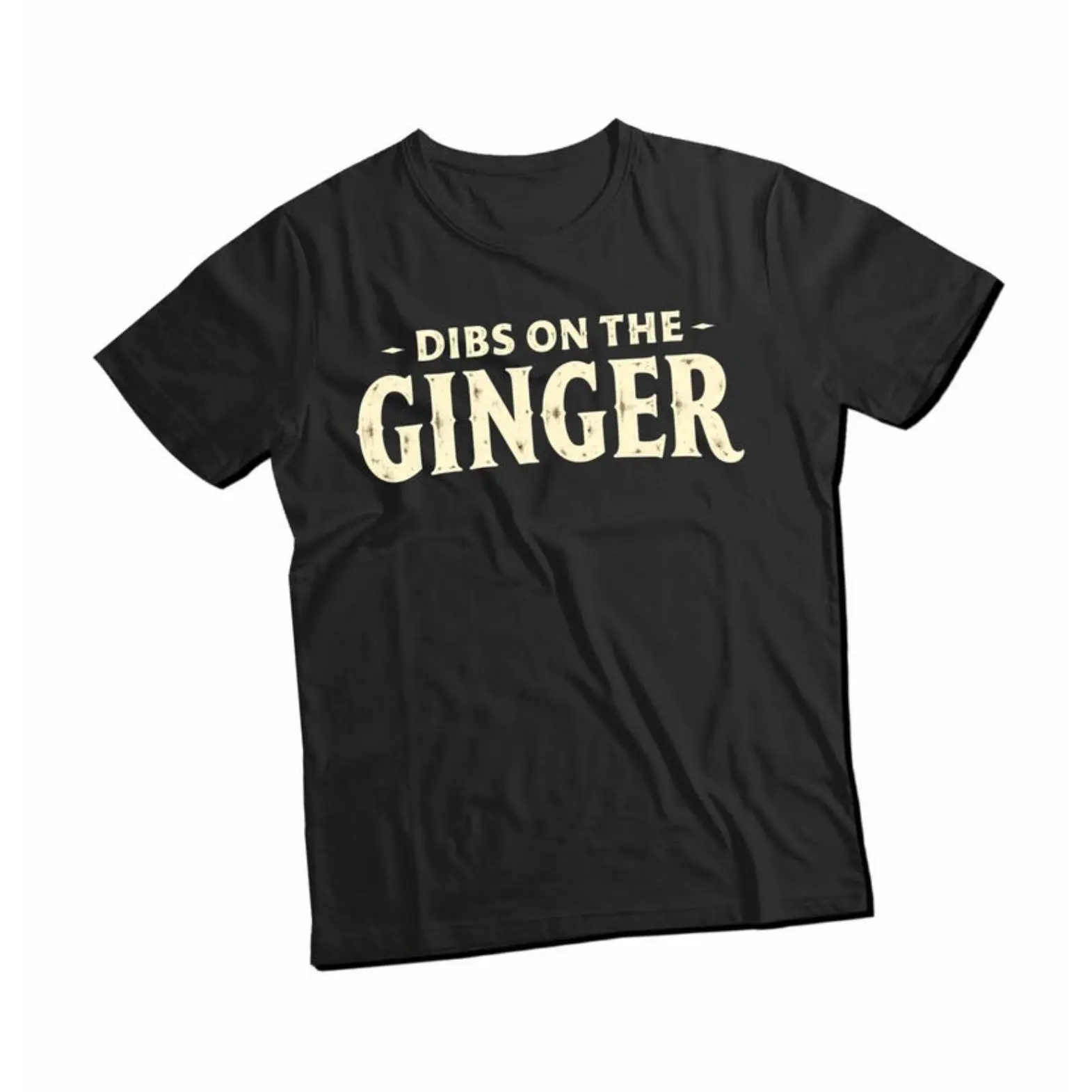 Men's St. Patrick's Day Graphic T-Shirt, Casual "Dibs On The Ginger" Print, Cotton Knit Fabric, Regular Cut Short Sleeve Crew Neck