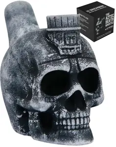 Viral Aztec Death Whistle - Great for Pranks - Loudest Screaming Self Defense - Unique Instrument for Collectibles, Pranks, Goth Halloween Weird Gifts, Ancient Sounding War Horn Silbato de la Muerte Decor