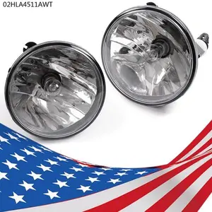 CROSSDESIGN Bumper Fog Light Lamp W/2Bulbs Fit For 2007-2014 Tahoe Avalanche Yukon Suburban