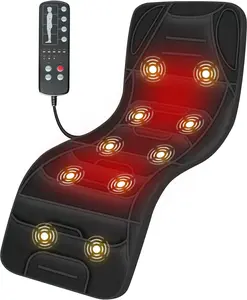 COMFIER Full Body Massage Mat with Heat, Back Massager with 10 Vibration Motors, 4 Heating Zones, Foldable Relaxation Pad for 3 Adjustable Intensity– Vibration Massage Only, Father Day Gift