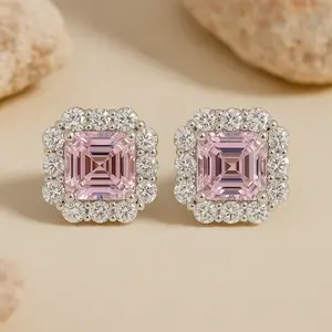 SolariiAsscher Cut 2.Oct*2p Earrings– 5A Cubic Zirconia CZ, 925 Sterling Silver, Perfect for Daily Wear for Women – Look at This, Refresh Your Look