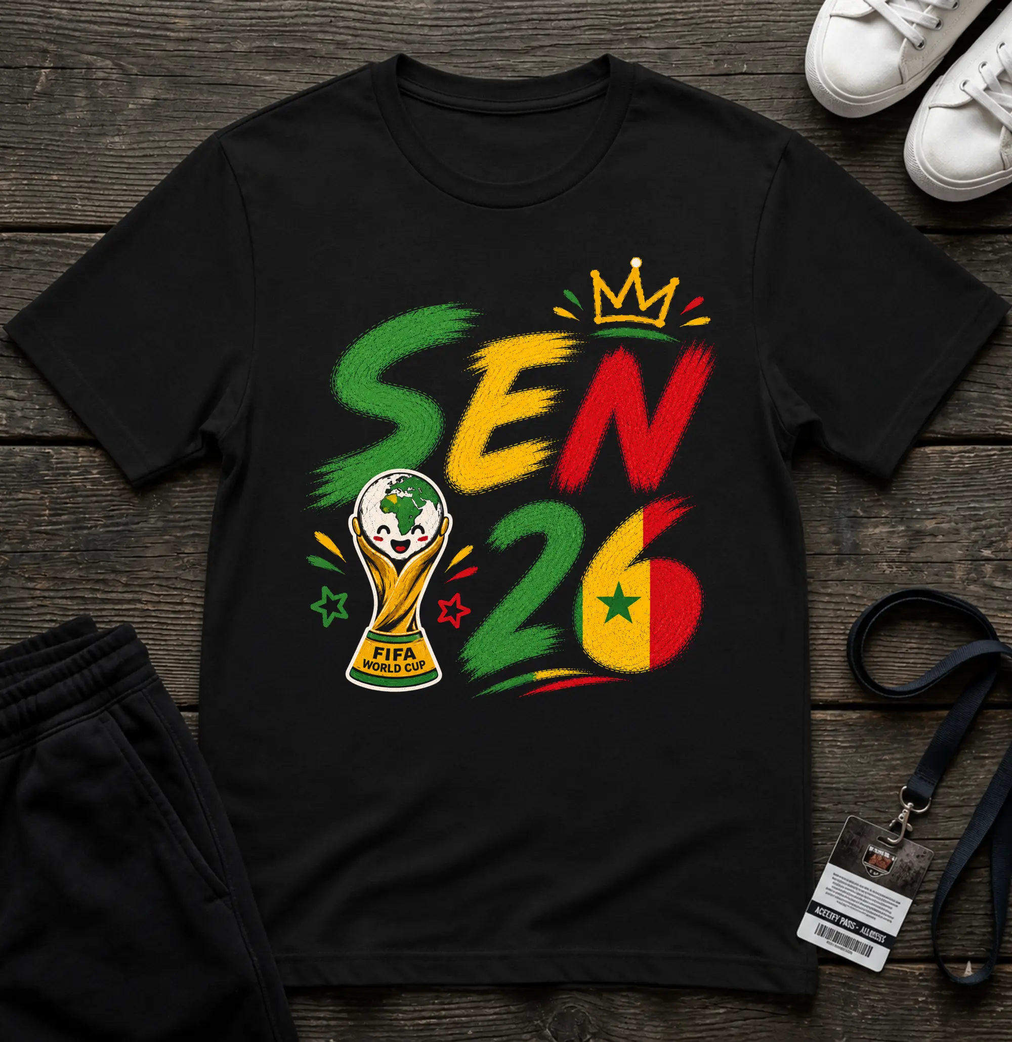 Senegal Themed International 2026 T-Shirt | Soccer Fan Tee