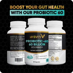 "Probiotic 60 Billion CFU – Advanced Digestive & Immune Support with Prebiotics, Shelf-Stable Formula for Gut Health – 10 Strains, Non-GMO" Hack Your