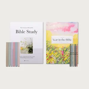 Alabaster Bible Study Gift Set: A Bundle for Her and Him with Pastel Pen Pack and No-Bleed Highlighters