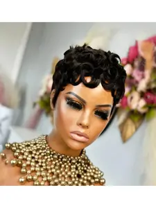 Pixie Cut Wigs for Women, Short Layered Wig with Bangs, Full Machine Made, Easy to Style, Beginner Friendly, Non-Lace