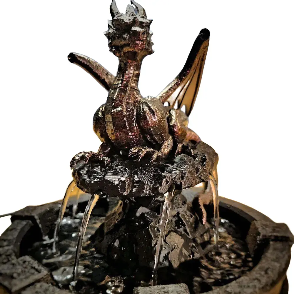 Dragon Calm Stream Water Fountain. Quiet Water Pump. Perfect for home or office.