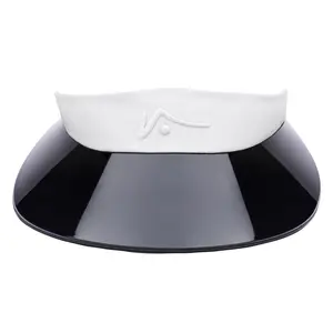 White Wide Brim Visor