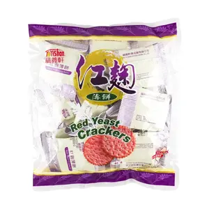 Fu Yishan Red Yeast Rice Crackers - Healthy Breakfast Biscuits 320g - Nutritious & Delicious Snack