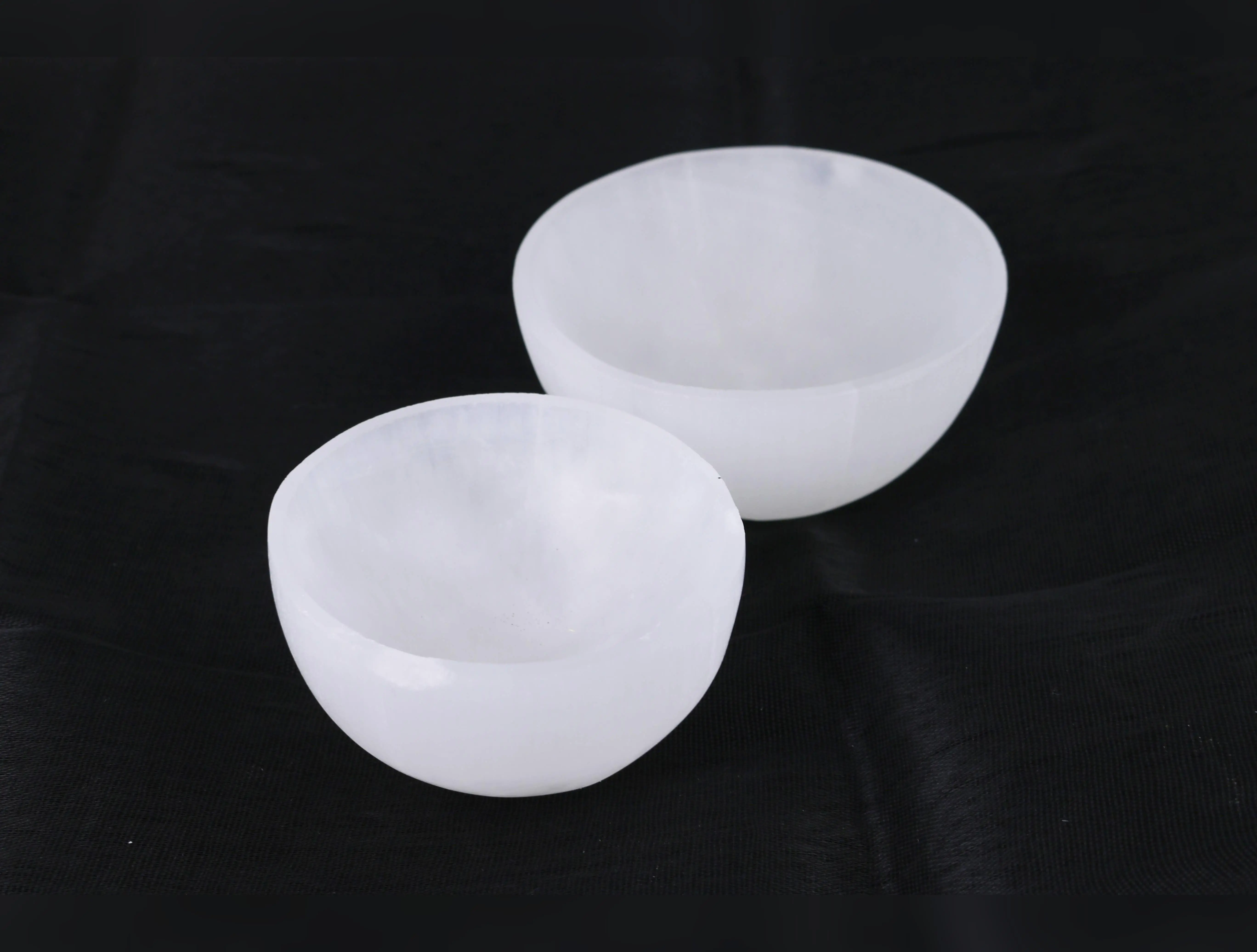 Deep Selenite Smudge Bowl (3 in.)