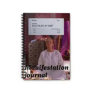 Manifestation Spiral Notebook - Ruled Line for Creative Dreamers, Vision Board, Gratitude Journal, Law of Attraction, Personal Growth