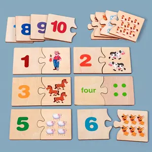 1Pc Preschool Math Matching Puzzle - Number Decomposition & Basic Arithmetic Toy, Parent-Child Interactive Logic/Calculation Skills, Back-to-School/Halloween/Christmas Gift
