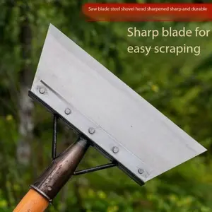 Stainless Steel Soil Aerator Tool, Easy-To-Use Garden Cultivator, Leaf Rake & Snow Shovel, Ideal for Vegetable Gardens, Backyard Farming