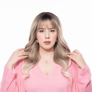 24-Inch Blonde Ombre (Brown Roots) Wavy Synthetic Wig | 【Cap Included】 | #33 FSGB