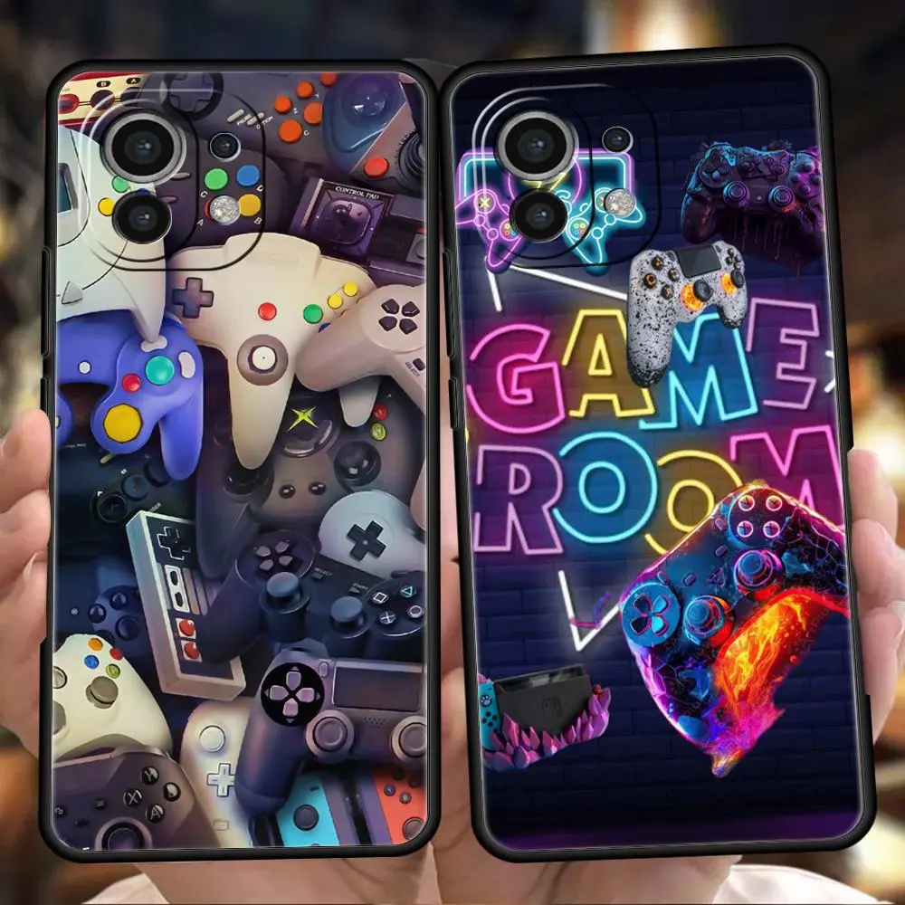 Game Controller Graphic Phone Case Cover for Xiaomi Mi 15 14 13 12 11 Ultra 14T 13T 12T 11T 10T Pro Lite 5G Shockproof TPU Capas