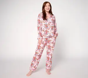 Printfresh x Kathy Hilton Christmas Carousel Flannel PJ Set