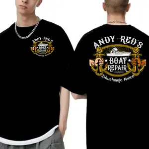 Andy And Red's Boat Repair Shirt, Shawshank Redemption Inspired Zihuatanejo Mexico Tee, Fashion Cotton, Full Colors, Full Sizes, For Men, For Women