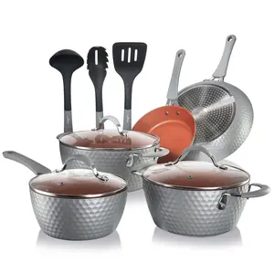 Nutrichef Nonstick Cookware Excilon |Home Kitchen Ware Pots & Pan Set with Sa...