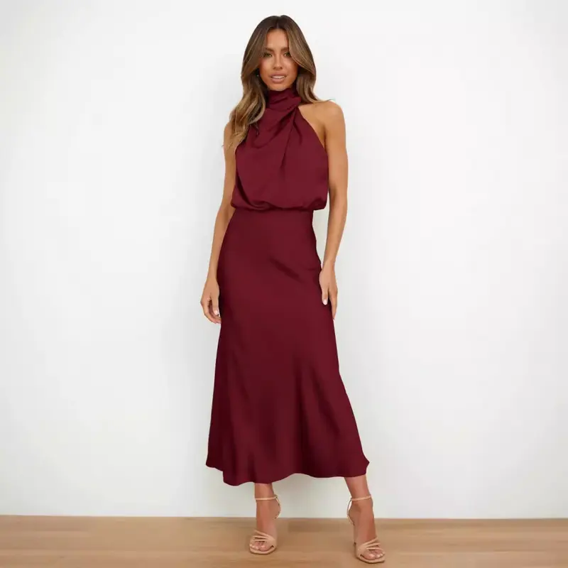 knit fall dress Women's Maxi Dress Knit Off-shoulder Sweater Polyester by Naked Wardrobe, Taupe / S