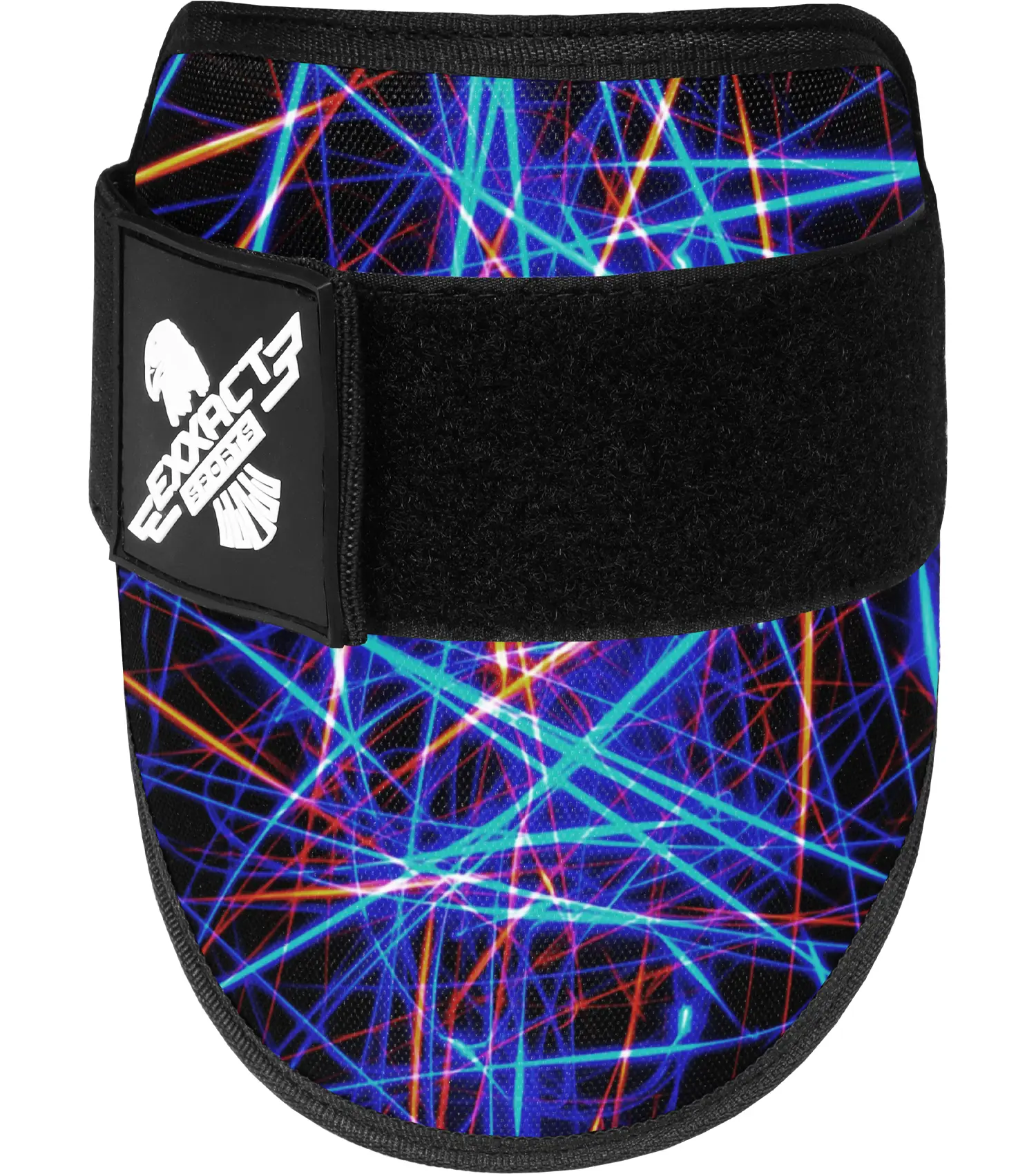 Exxact Sports Unisex EVA Foam Plain Lacrosse & Baseball Arm Guard - Youth/Adult Sizes, Hook&Loop Straps, Multi-Layer Core Impact Protection, Breathable Adjustable Customizable Fit, Lazer Color, Impact Shield, Polyester Player Gift, Advanced Impact Protect