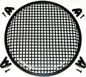 8" INCH WAFFLE SPEAKER SUB WOOFER METAL GRILLS WITH CLIPS AND SCREWS DJ-CAR-HOME