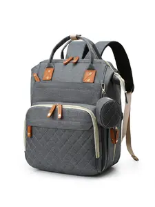 Simple retro practical texture quilted backpack with multiple zippered pockets, a casual and versatile large capacity stylish high-quality backpack, suitable for school, daily commuting, and shopping.