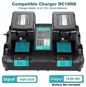 DC18RD For Makita 18V Lithium-Ion Dual Port Rapid Optimum Battery Charger 2-Port brand new