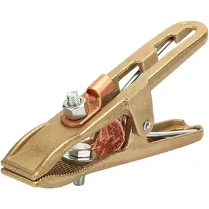 260/500A Brass A-shape Welding Ground Clamp Copper Grip Earth Cable Clamp for Welding Machine