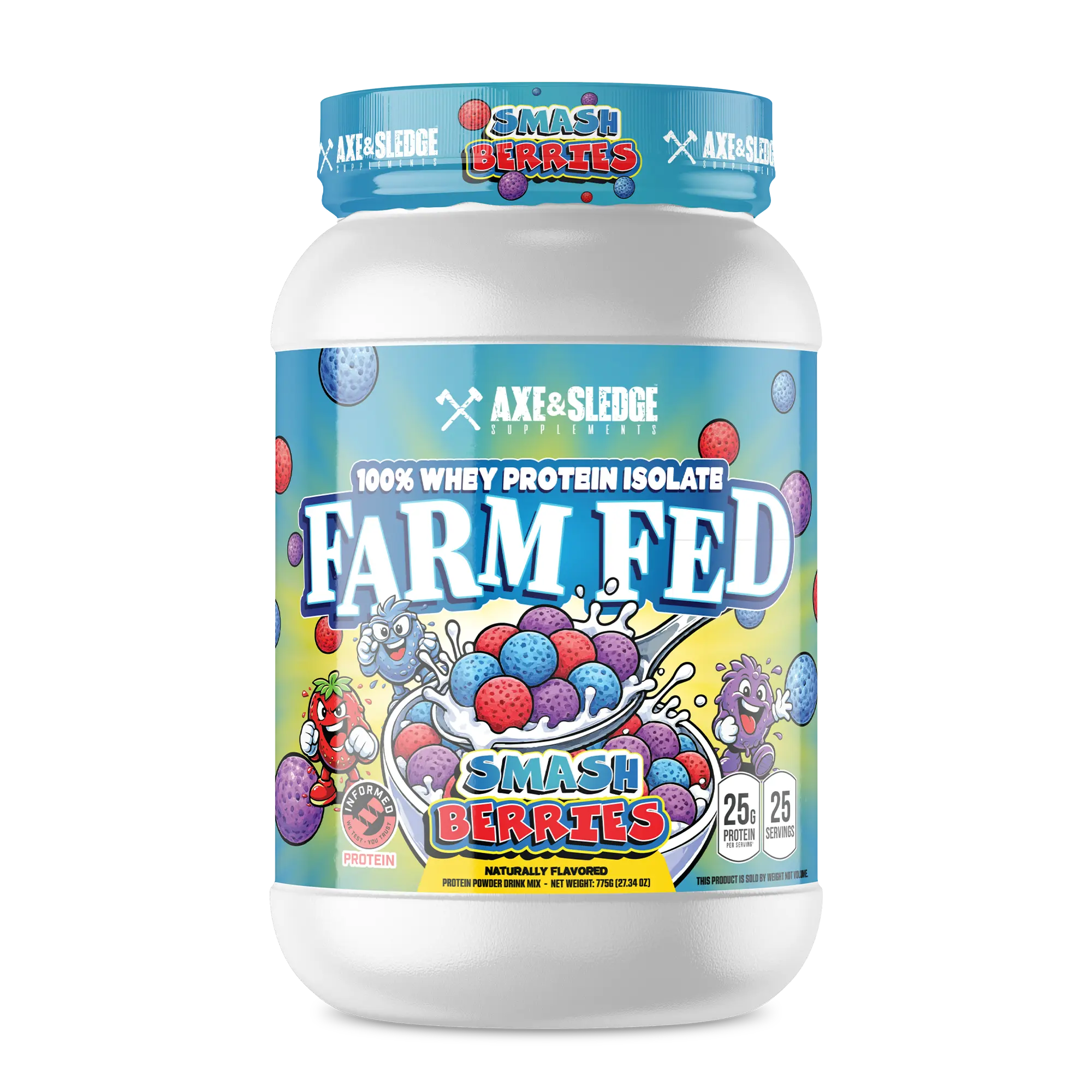 Axe & Sledge Farm Fed Isolate Protein Workout Supplement Lean Muscle Booster Edible