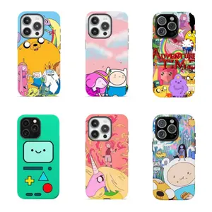 Cute Adventure Time Characters Collage Design,Tough phone case，for iPhone 16 15 14 13 12 11 17Pro Max,for Samsung S25 S24 S23 S22 Ultra,Gifts For Fans Men Women, Phone Accessories