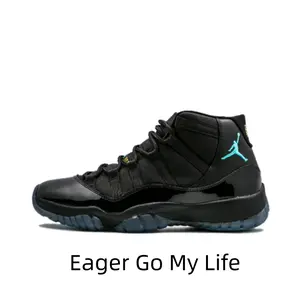 Men's Black Patent Leather High Tops - Teal Accent Retro Basketball Shoes Streetwear Fashion