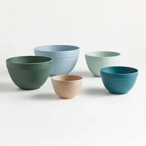 Crate & Barrel - NS BAMBOO MIXING BOWLS S/5
