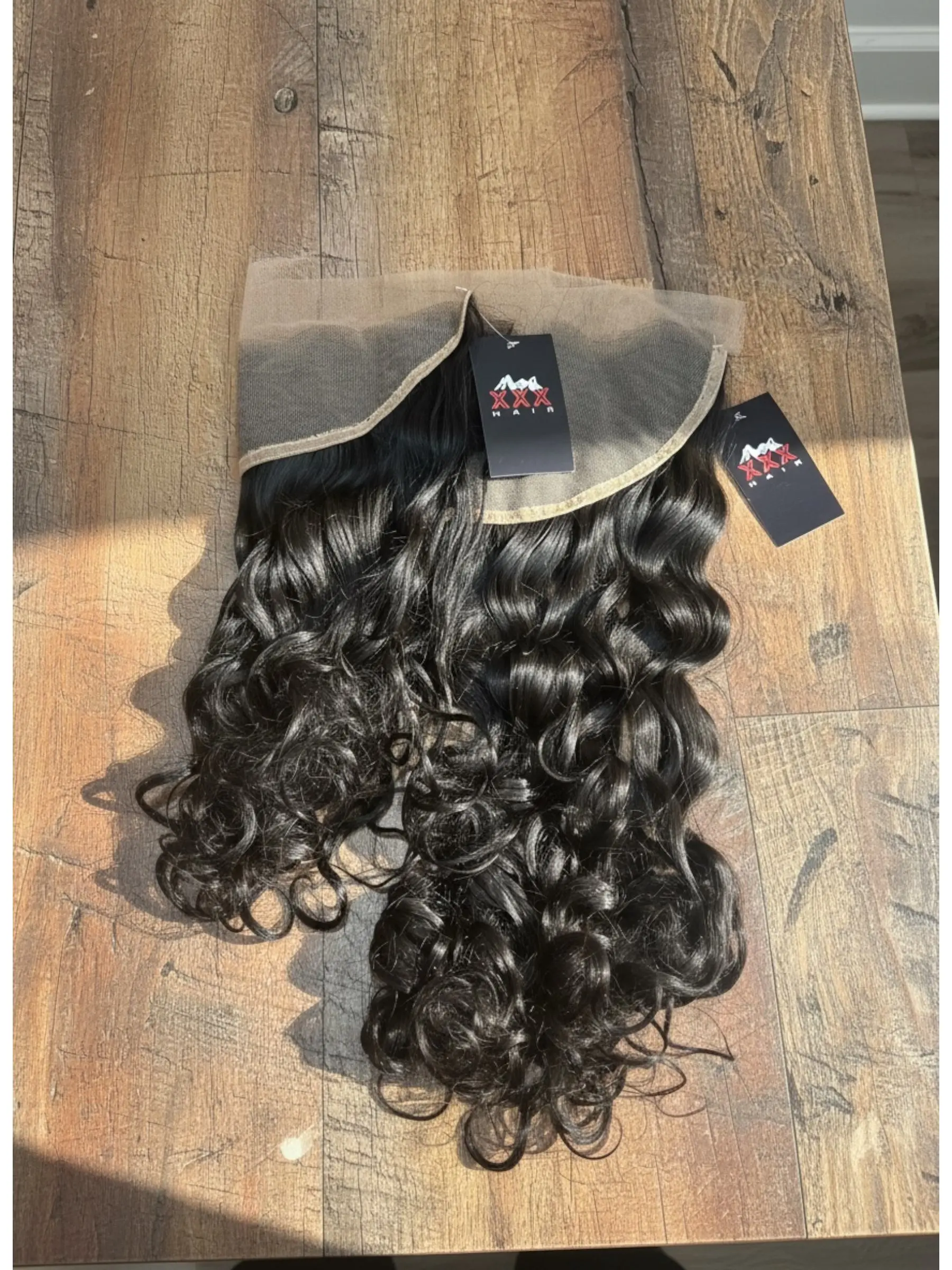 20” Raw Curly Hair 13*6 Transparent Lace Frontal