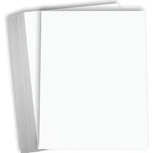 White Cardstock Thick Paper 8 1/2 x 11" Blank Heavy Weight 100 lb Cover Card Stock for Brochure Award and Stationery Printing 50 Pack (Bright)