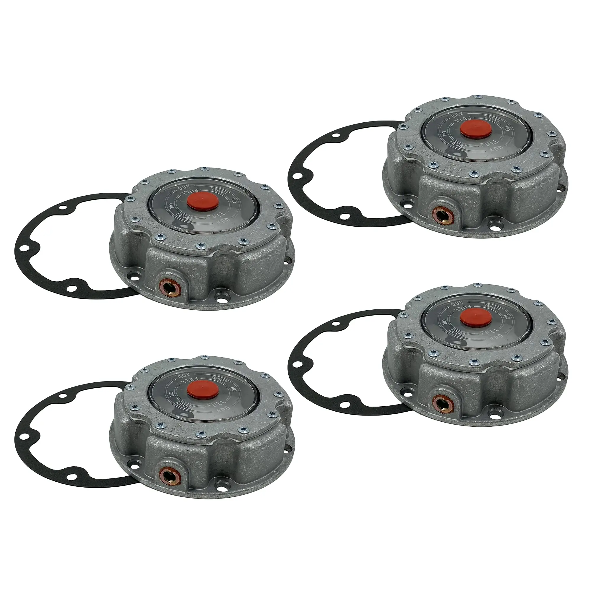 Torque Aluminum Alloy Hub Caps, 4 PCS 3434249 Leak-Proof Steer Axle Hub Caps with Corrosion Resistance (Replaces Stemco 343-4249, SKF 1613, 1703, 1753, Meets or Exceeds OEM Standards), Hub Cap, Resistance To Cracking