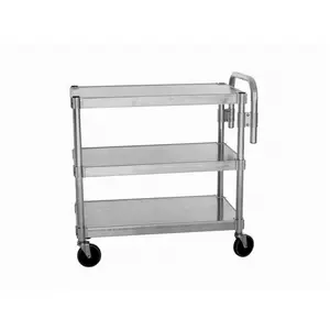 Prairie View NUC1848-3 Modular Aluminum Utility Cart, 3-Tier Home Organiser Rack for Kitchen - 36x18x48 in, Utility Cart Solutions for Home Supplies Storage