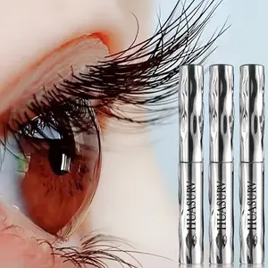 3-piece black mini steel tube mascara, long-lasting curling formula, dense and lengthening, creates a naturally full lash look. Suitable for parties, music festivals, party makeup, Valentine's Day holiday makeup, and achieving voluminous lashes